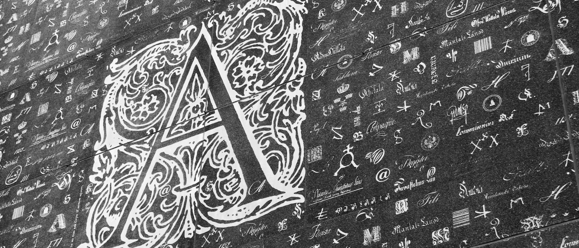 photo by Harald Arlander of a stylised letter A